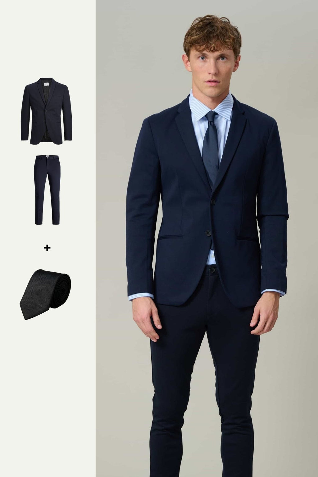 The Original Performance Suit™️ (Navy) + Tie - Package Deal (V.I.P)