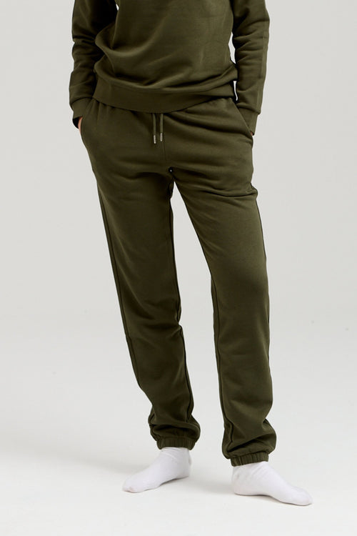 Basic Sweatpants - Dark Green - TeeShoppen Group™ - Pants - TeeShoppen