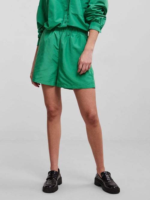 Chrilina High Waist Shorts - Simple Green - TeeShoppen Group™ - Shorts - PIECES