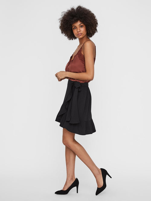 Cita Bobble Wrap Skirt - Sort - TeeShoppen Group™ - Skirt - Vero Moda