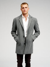 Klassischer Mantel - grau