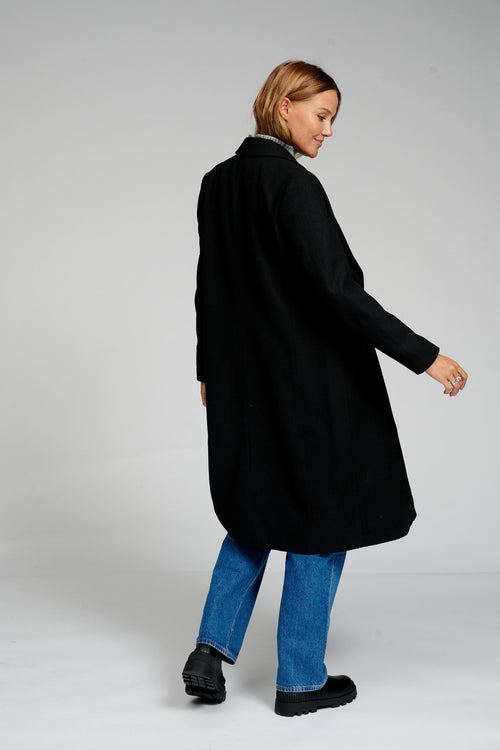 Classic Wool Coat - Black - TeeShoppen Group™ - Jacket - TeeShoppen