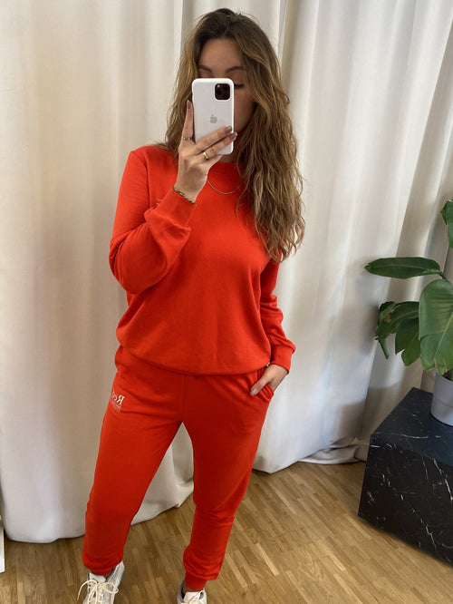 Color Sweatpants - Red - TeeShoppen Group™ - Pants - ONLY