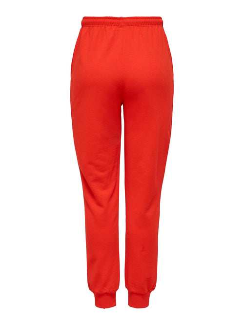 Color Sweatpants - Red - TeeShoppen Group™ - Pants - ONLY