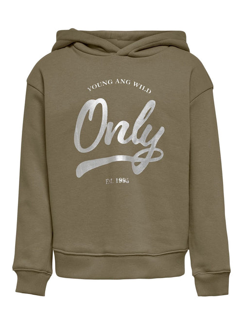 Every Life Logo Hoodie - Dusty Green - TeeShoppen Group™ - Shirt - Kids Only