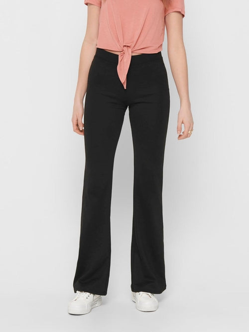 Fever Flared Pants - Black (with width) - TeeShoppen Group™ - Pants - ONLY