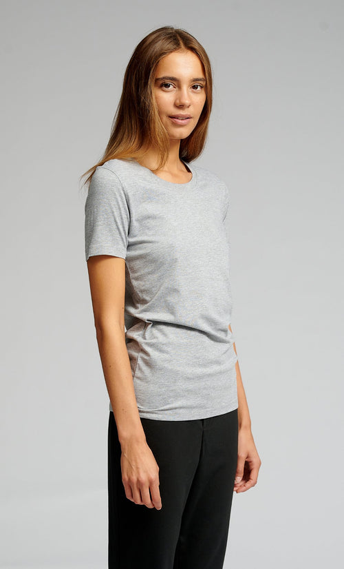 Fitted T-shirt - Oxford Grey - TeeShoppen Group™ - T-shirt - TeeShoppen