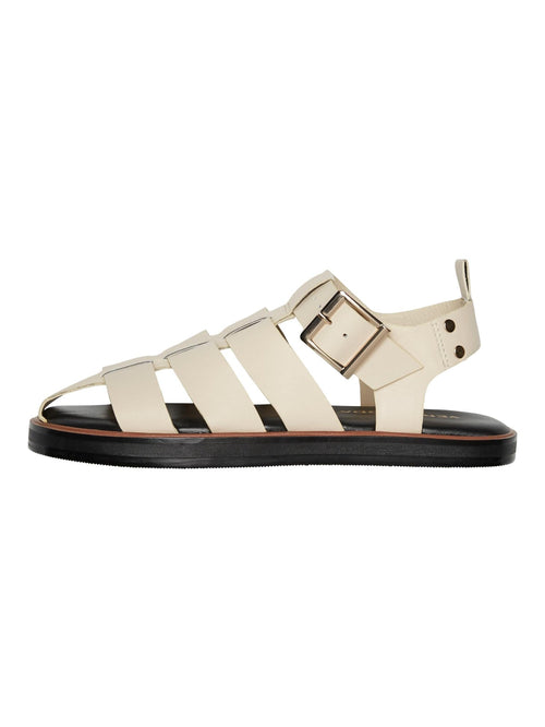 Gitta Leather Sandal - Oatmeal - TeeShoppen Group™ - Shoes - Vero Moda