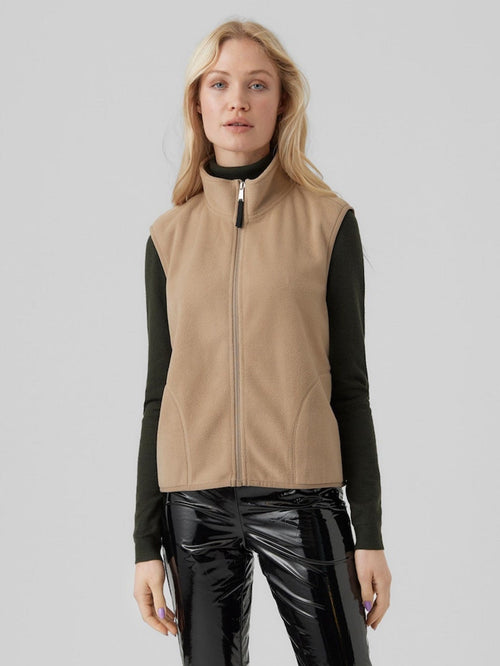 Ilsa Waist Coat Vest - Silver Mink - TeeShoppen Group™ - Jacket - Vero Moda