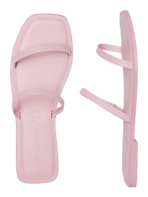 Leather Sandals - Roseate Spoonbill - TeeShoppen Group™ - Shoes - Vero Moda