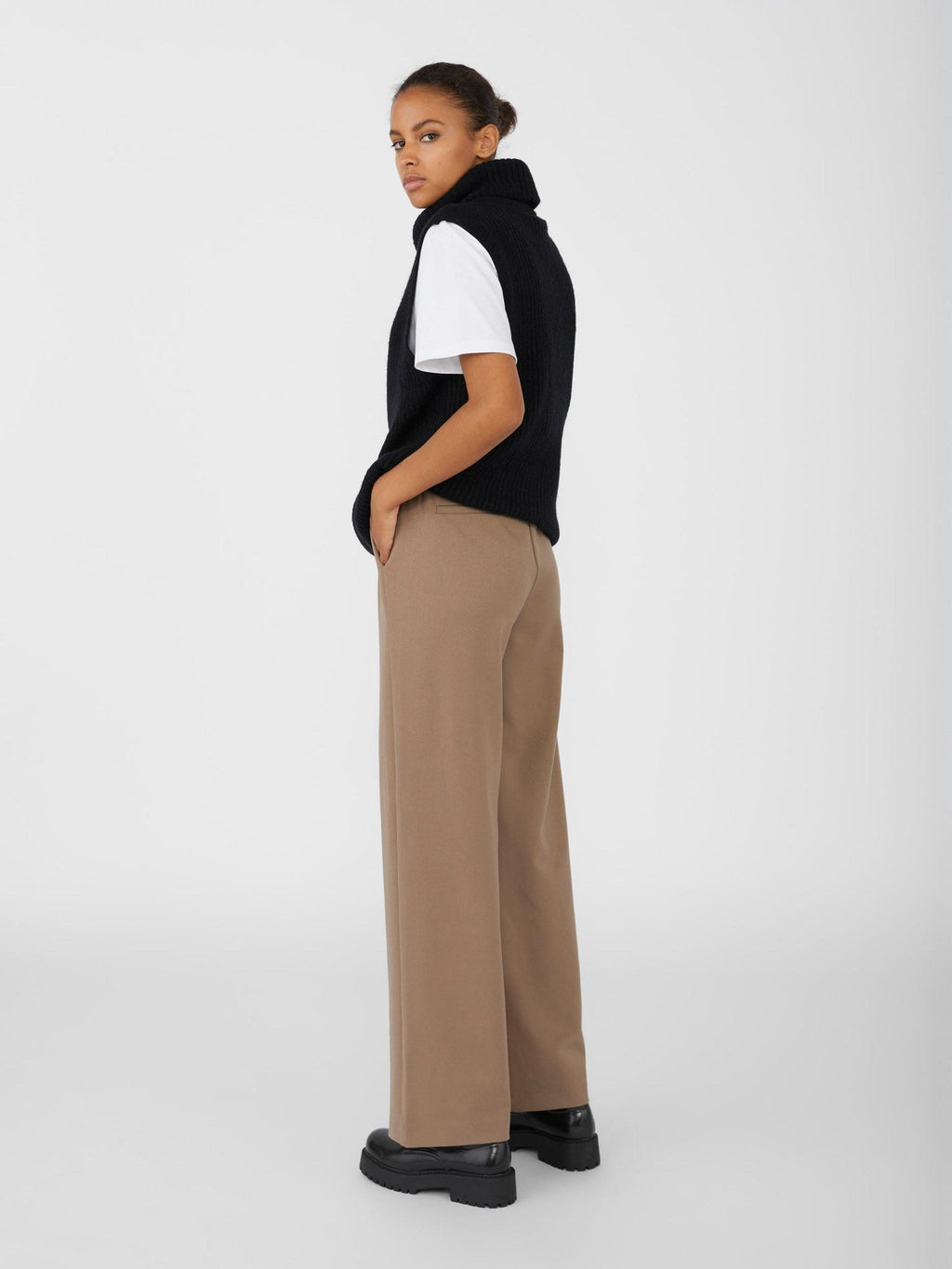 Lisa breite Hosen - braun