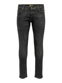 Webstuhl Slim Black Jeans - Schwarz