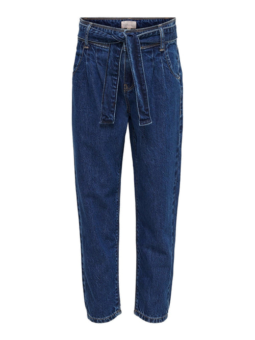 Lu Reg Carrot Jeans - Light Medium Blue Denim - TeeShoppen Group™ - Jeans - Kids Only