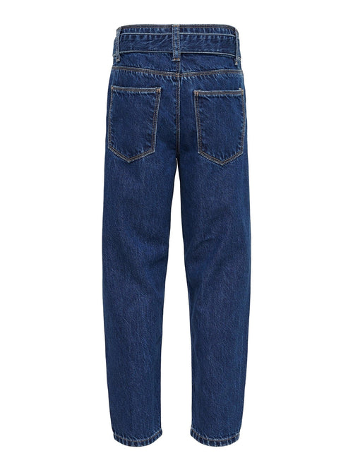 Lu Reg Carrot Jeans - Light Medium Blue Denim - TeeShoppen Group™ - Jeans - Kids Only