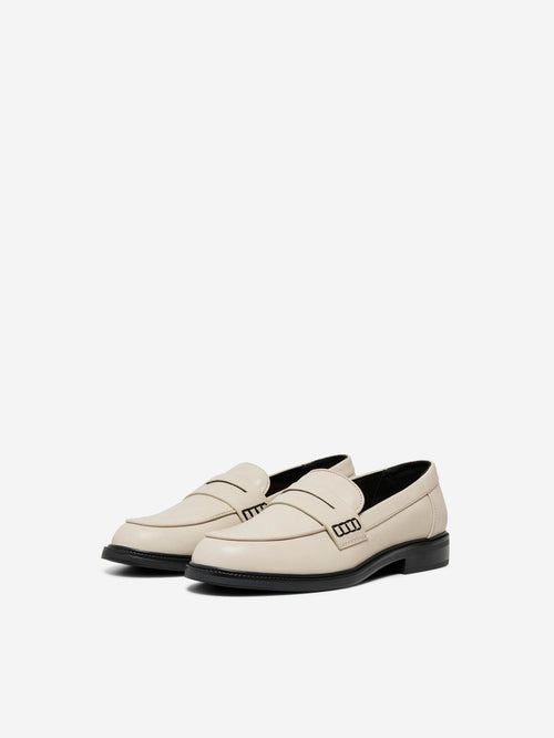 Lux Loafer Sko - White Smoke - TeeShoppen Group™ - Shoes - ONLY