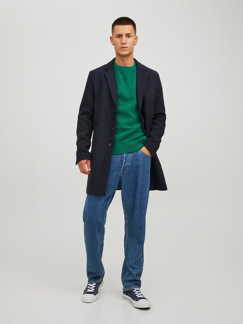 Moulder Wool Coat - Navy Blazer - TeeShoppen Group™ - Jacket - Jack & Jones