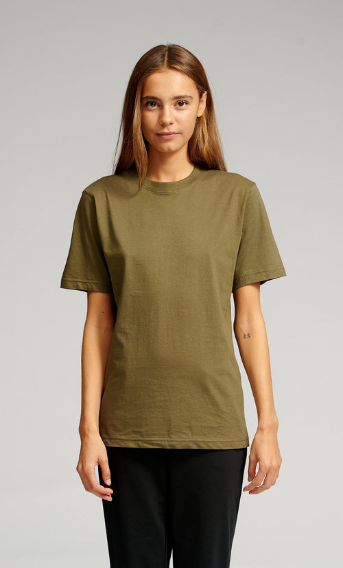 Oversized T-shirt - Army Green - TeeShoppen Group™ - T-shirt - TeeShoppen