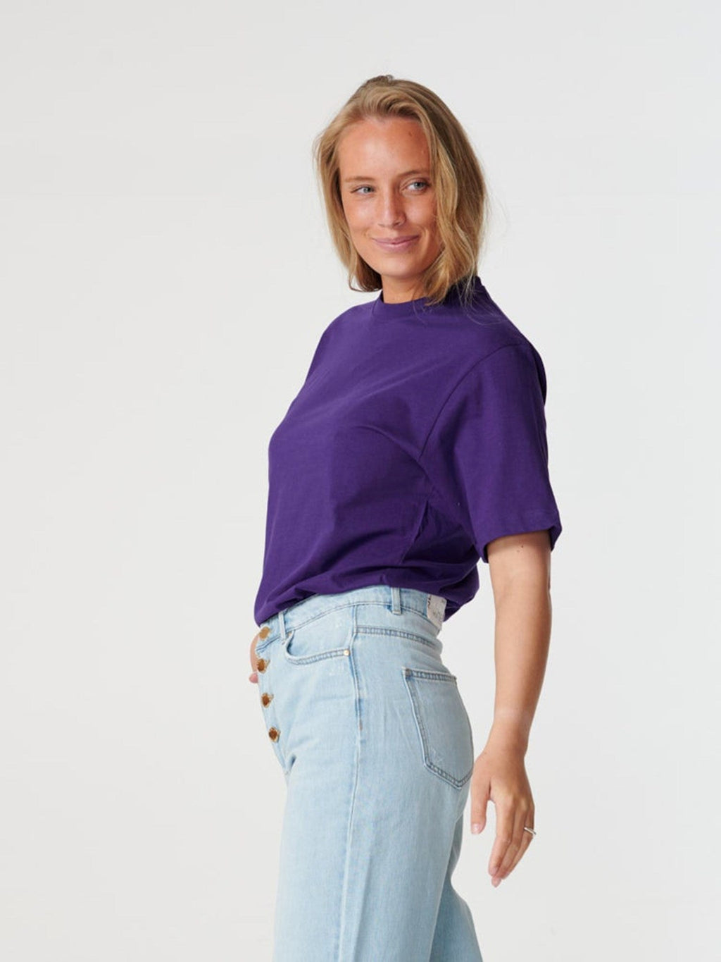 Oversized t-shirt - Violett
