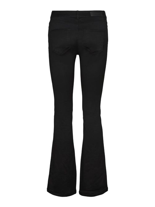 Peachy MR Flared Pants - Black - TeeShoppen Group™ - Pants - Vero Moda