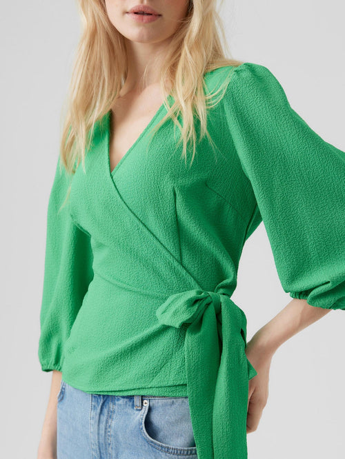 Pepper Aya Bluse - Bright Green - TeeShoppen Group™ - Formal Shirts & Blouses - Vero Moda