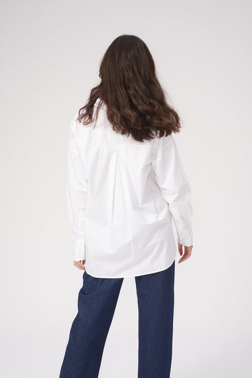Relaxed Shirt - White - TeeShoppen Group™ - Formal Shirts & Blouses - TeeShoppen