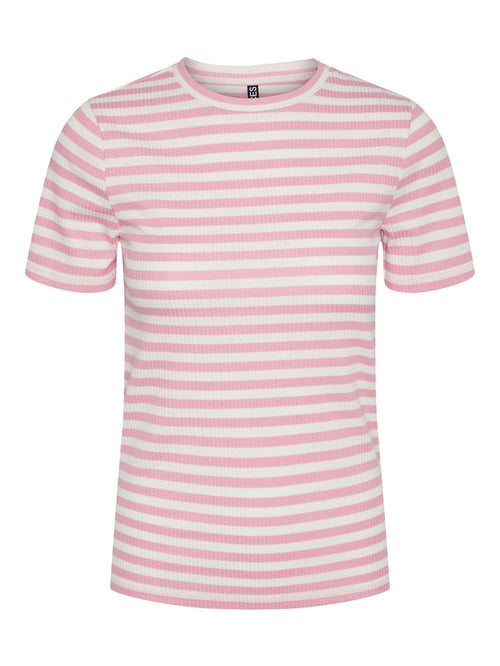 Ruka T-Shirt - Begonia Pink - TeeShoppen Group™ - T-shirt - PIECES