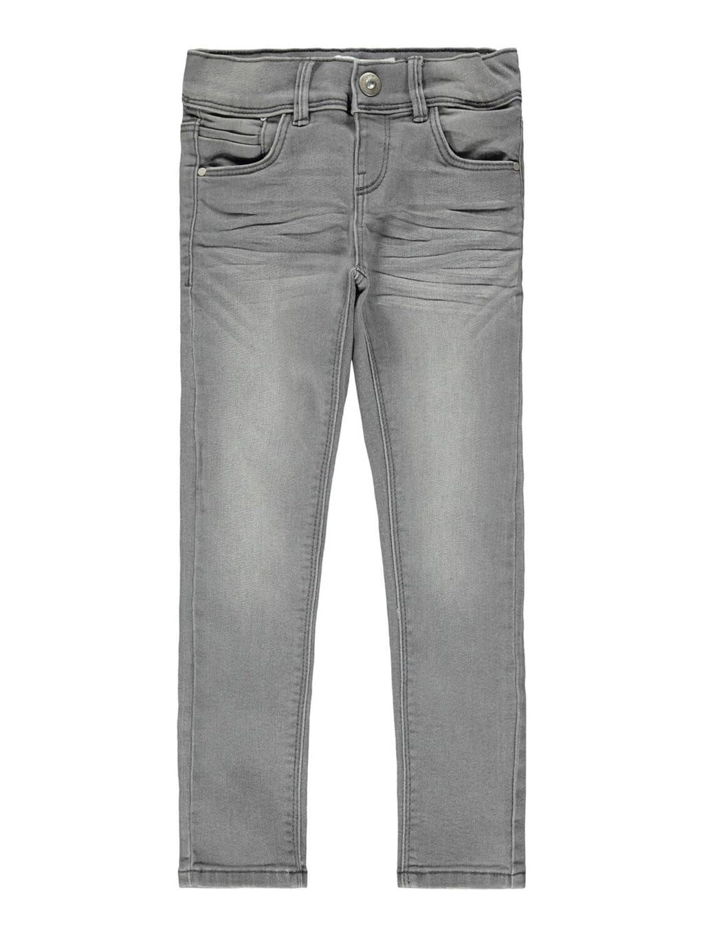 Skinny Fit Jeans in Bio -Baumwolle - grauer Jeans