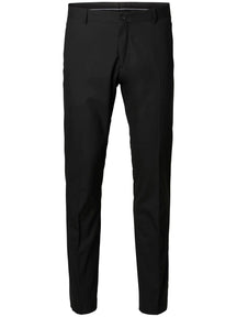 Slim Fit Anzughose - schwarz