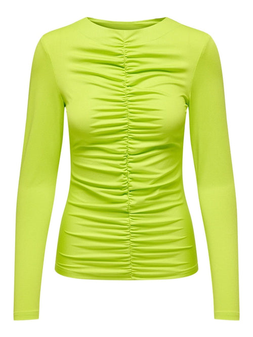Sofie Langærmet Bluse - Lime Punch - TeeShoppen Group™ - Formal Shirts & Blouses - ONLY