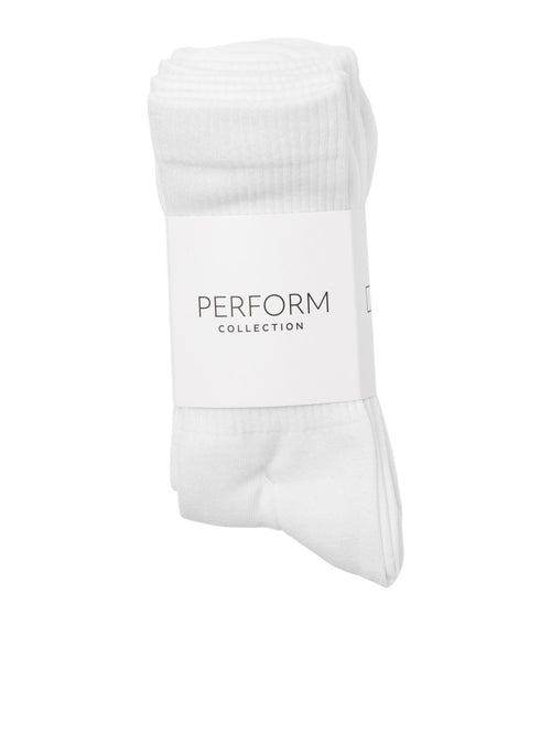 Sports Socks 5 pcs. - White - TeeShoppen Group™ - Underwear - TeeShoppen
