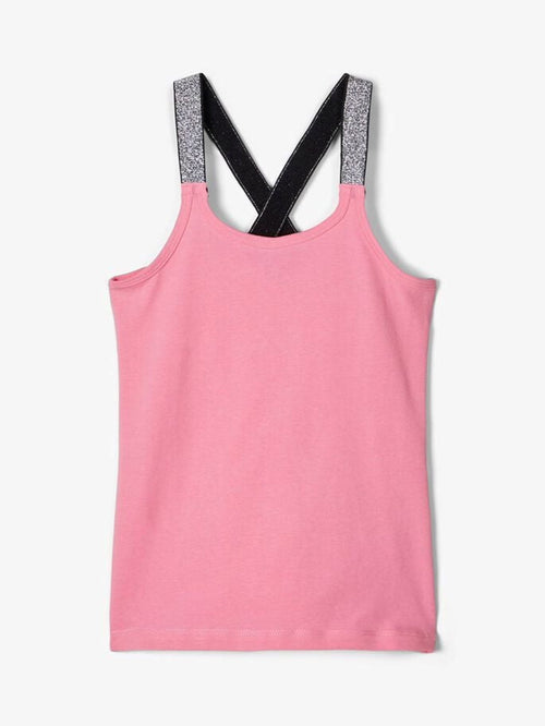 Top with glitter details - Pink - TeeShoppen Group™ - T-shirt - Name It