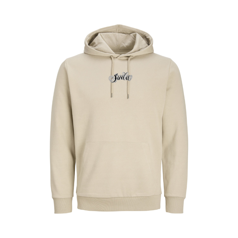 Basic Hoodie Sweat - dunkles Beige