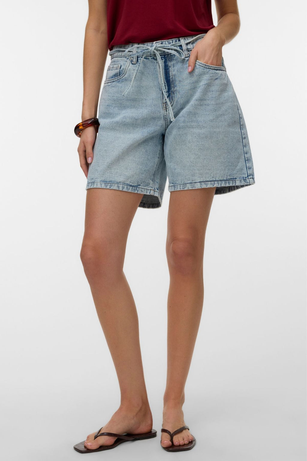 Wiengürtel Shorts Mix – Hellblauer Denim