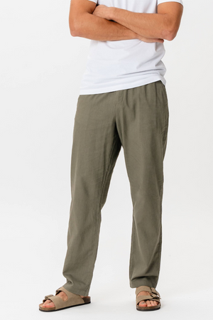 Leinen Pants - Armee