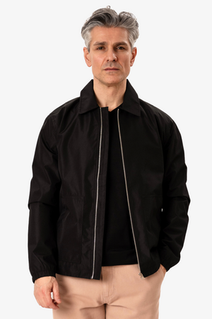 Kurze Reißverschlussjacke - Schwarz
