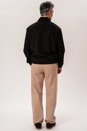Kurze Reißverschlussjacke - Schwarz
