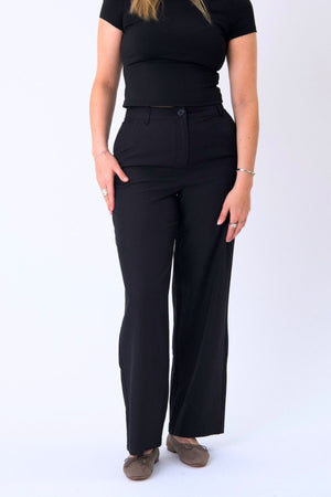 Klassischer Anzug Pants - Schwarz