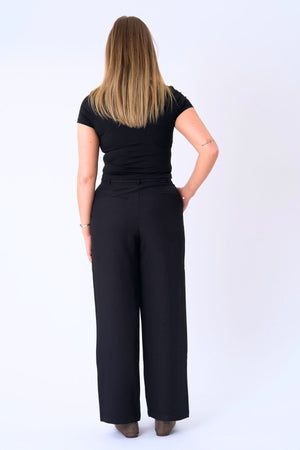 Klassischer Anzug Pants - Schwarz