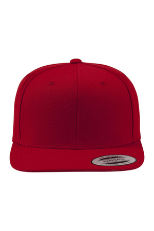 Klassischer Snapback - rot/rot