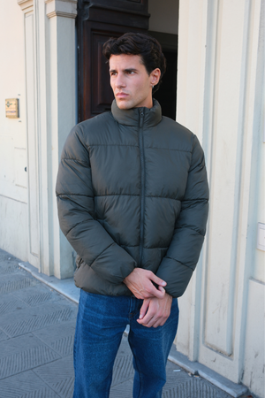 Pufferjacke - Olive