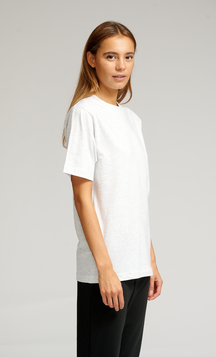 Oversized T-shirt - Hellgrau Melange