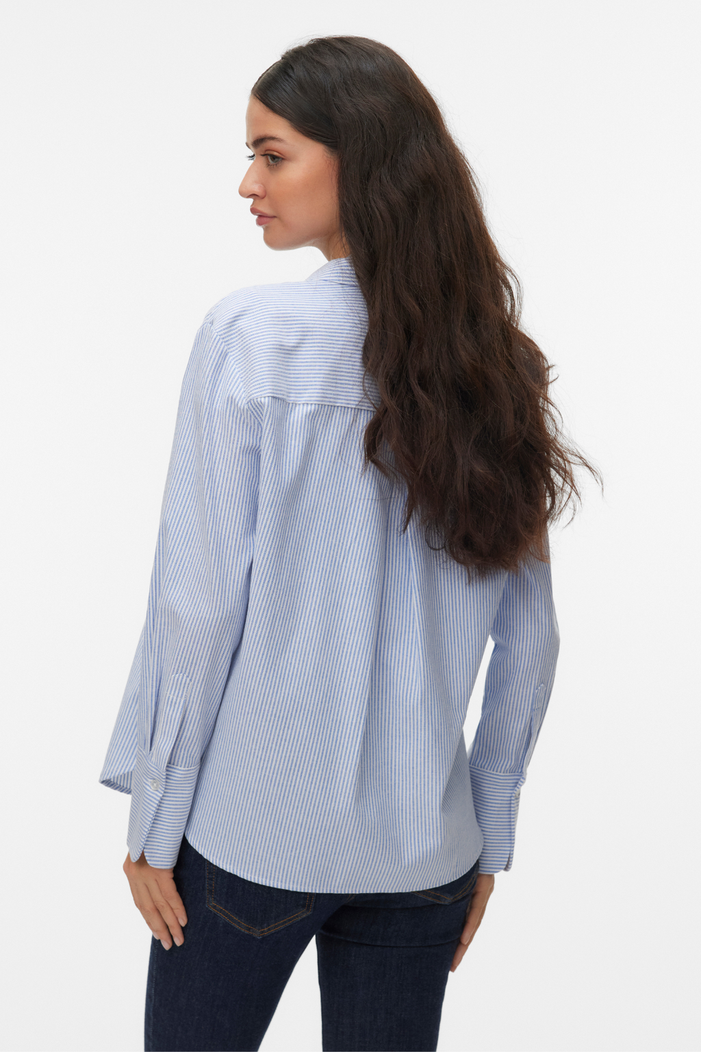 Inge Hemd - Palace Blue Schneeweiß