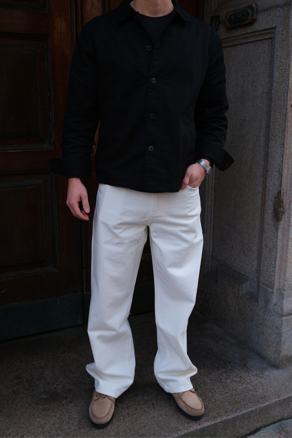 Wilhelm Regular Jeans - Weißer Denim