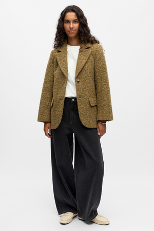 Celina l/s lo Jacke - tiefes Flechtengrün