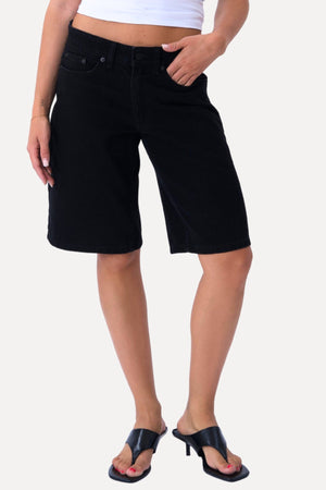 Denim Shorts - Schwarz