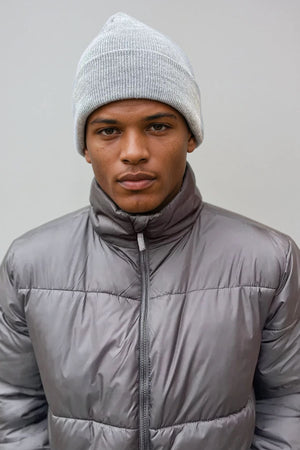 Klassische Mütze - Heather Grey