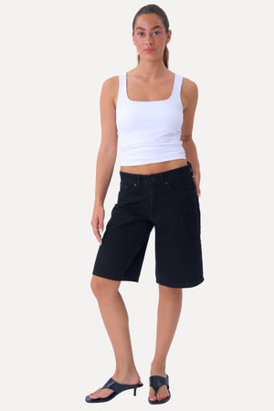 Denim Shorts - Schwarz