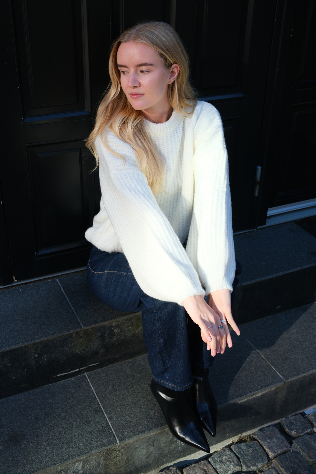 Gabriela -Strick - Weiß