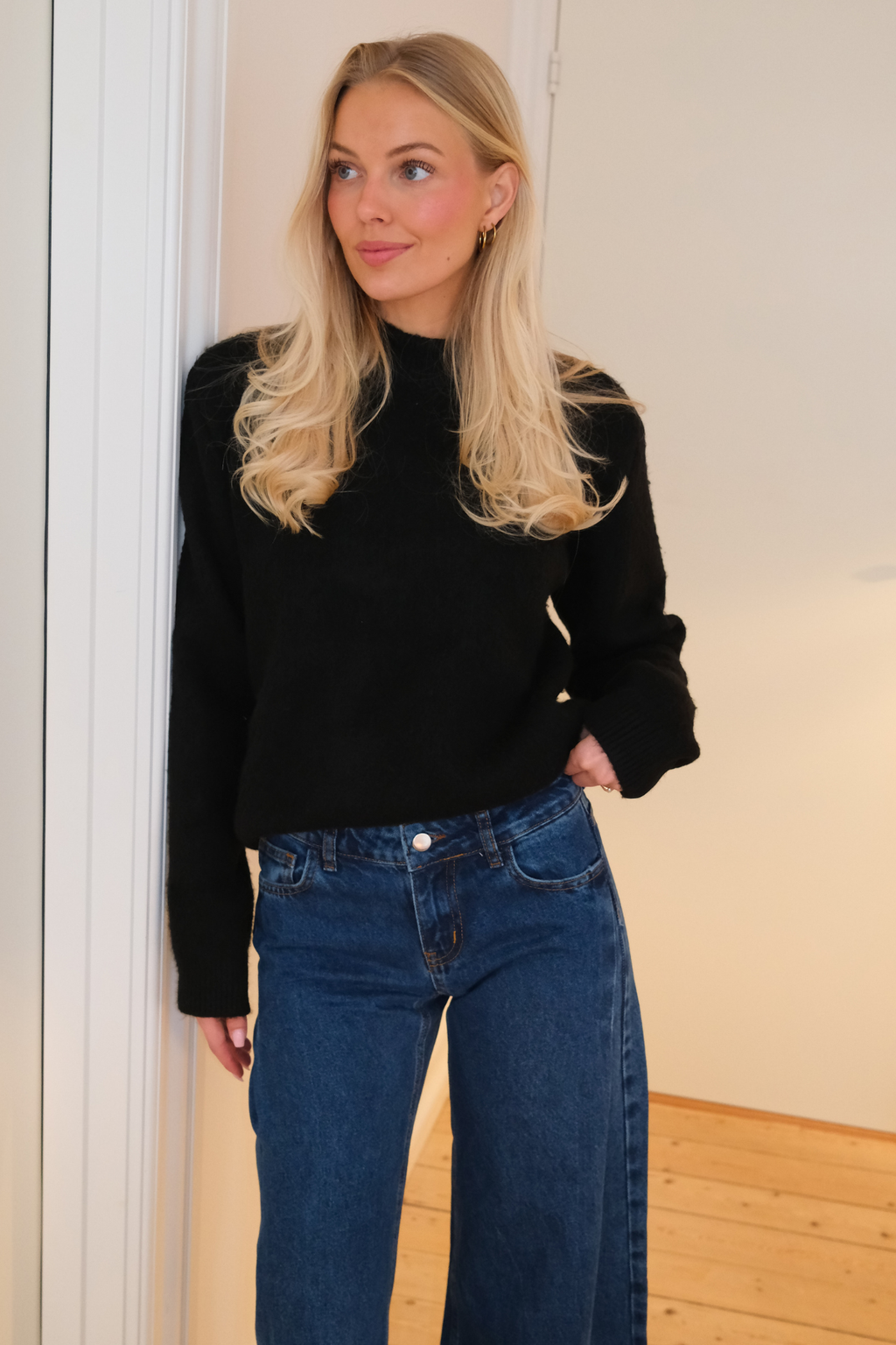 Haselstrick - Schwarz