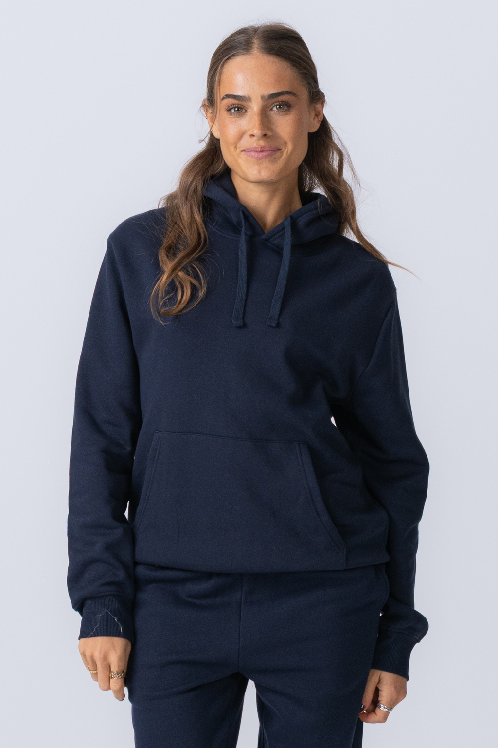 Essential Kapuzenpullover – Marineblau